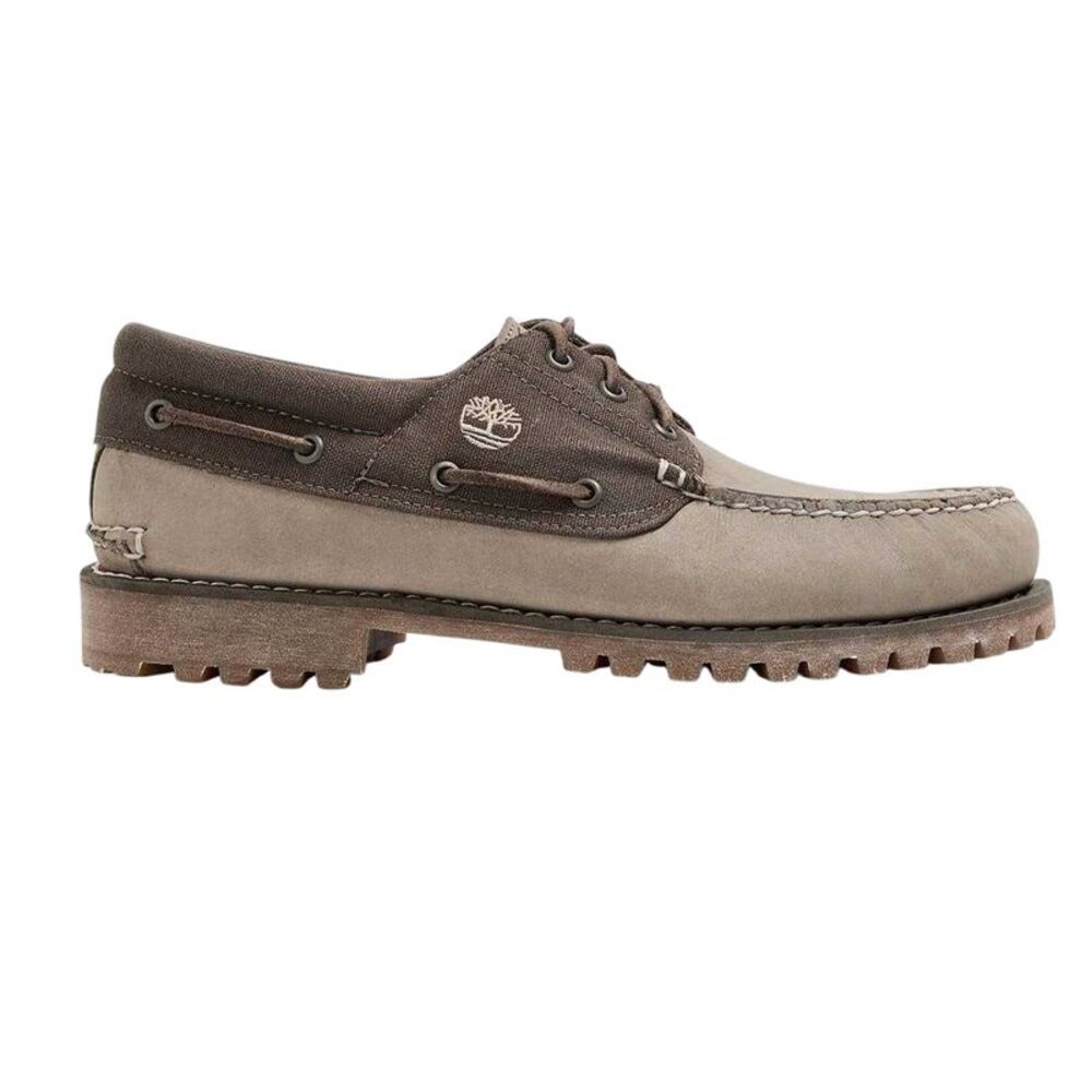 Timberland Mens Authentic Leather Boat Shoes / Olive